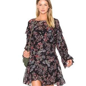 IRO Averen floral long sleeve dress size 36
